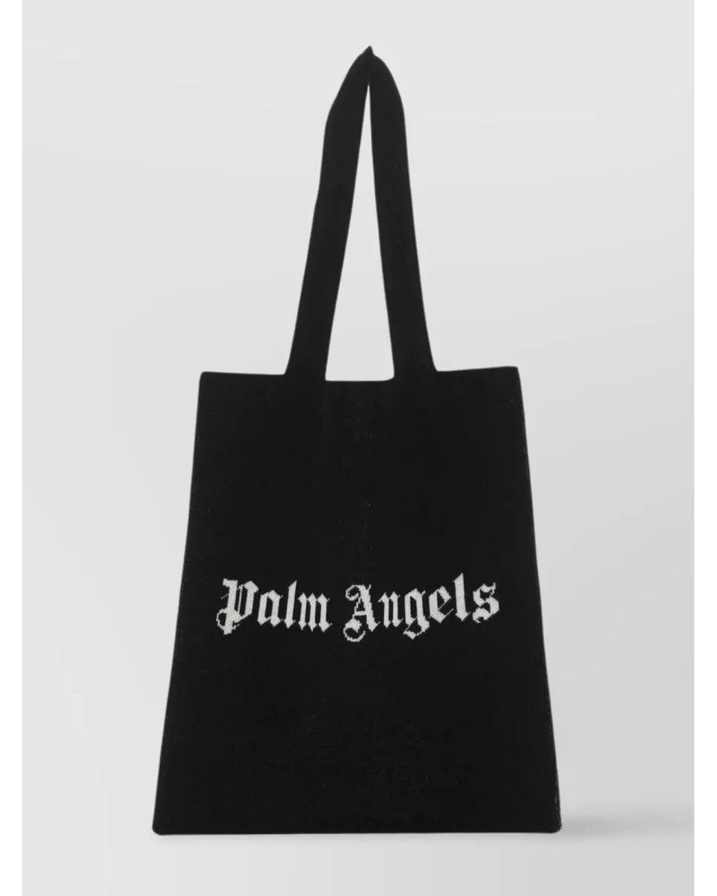 Palm Angels Wool Blend Tote With Flat Handles in Black for Men Lyst