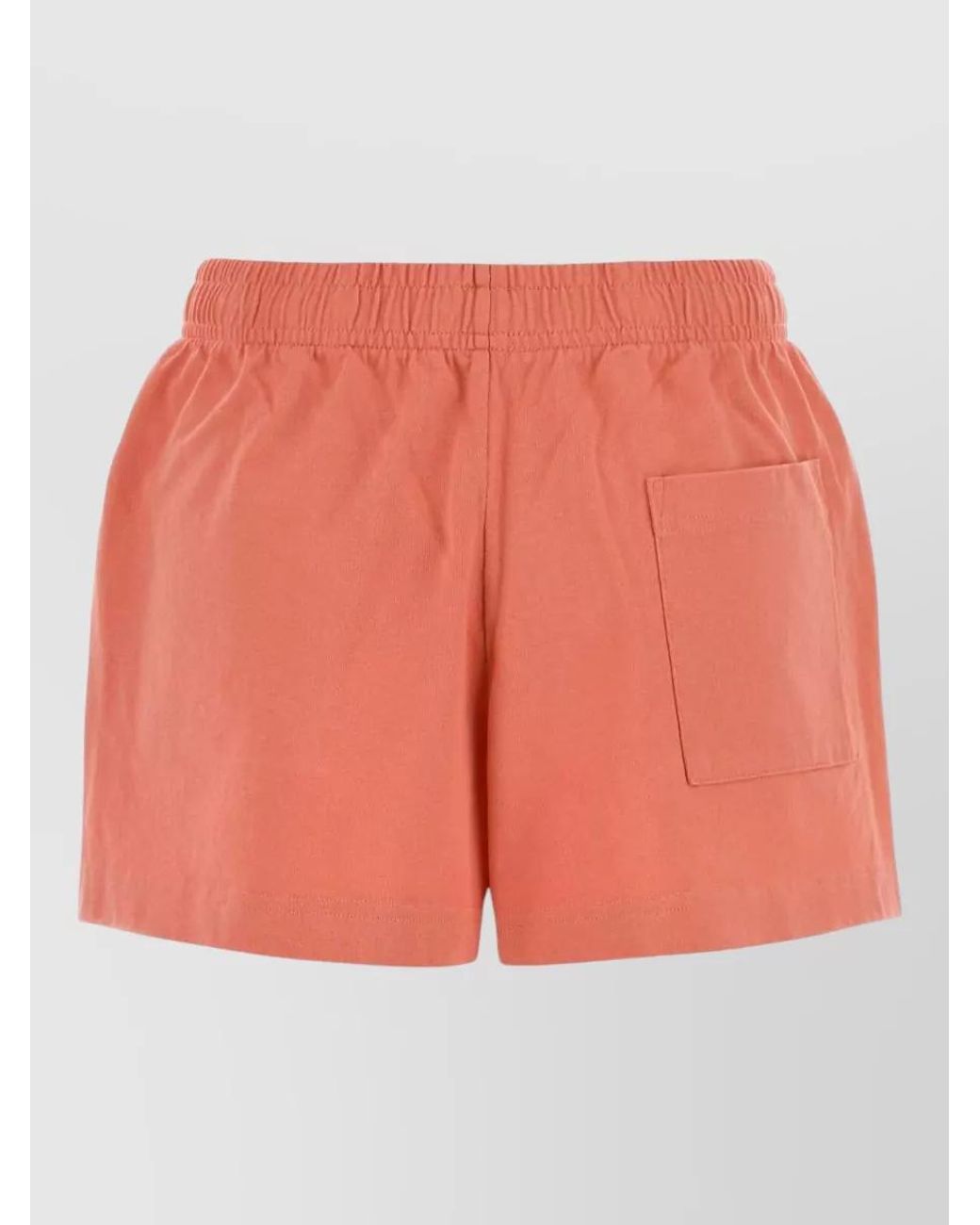 Sporty & Rich Orange Cotton Shorts