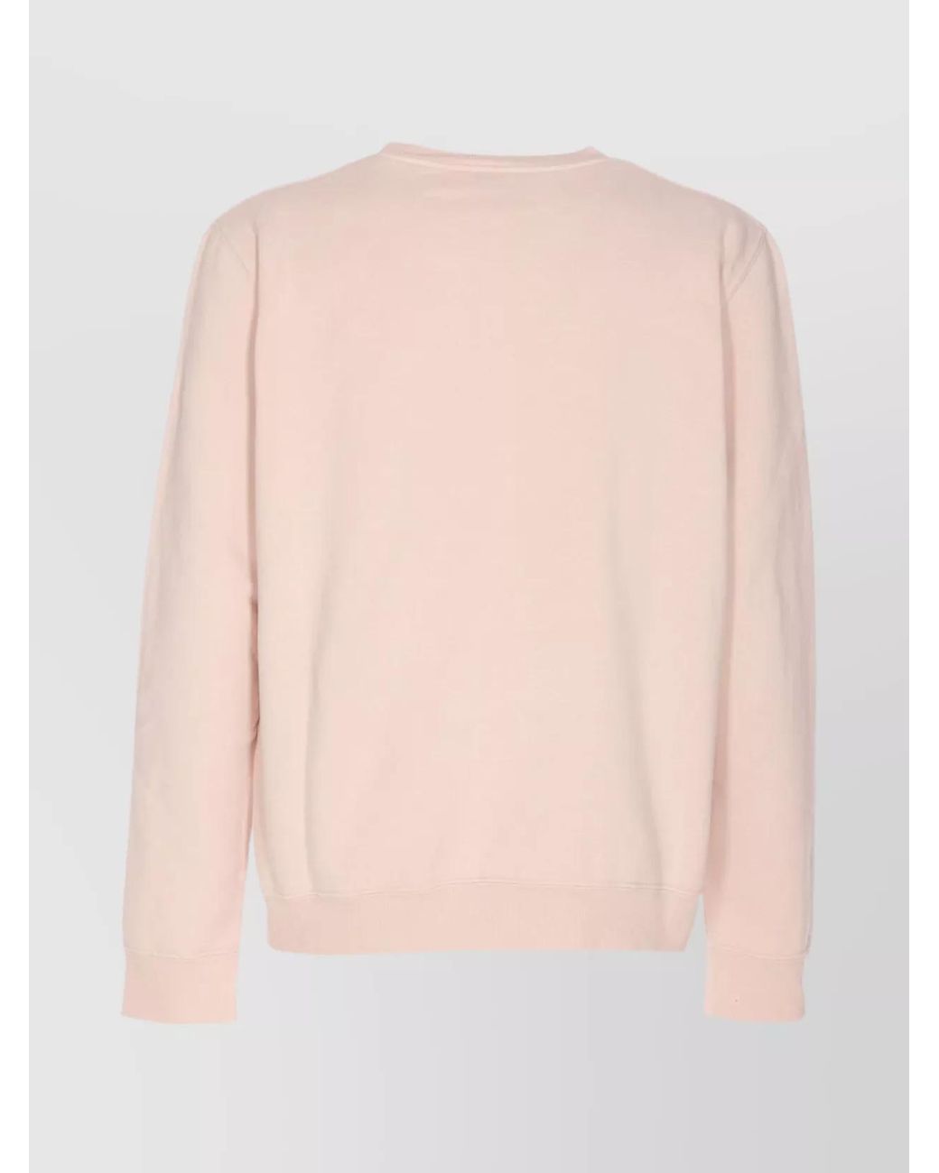 Saint Laurent Pink Cotton Logo-Embroidered Sweatshirt for men