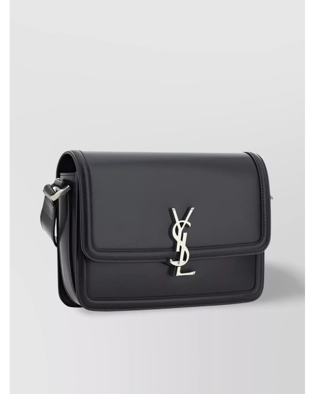 Saint Laurent Blue Leather Solferino Crossbody Bag for men