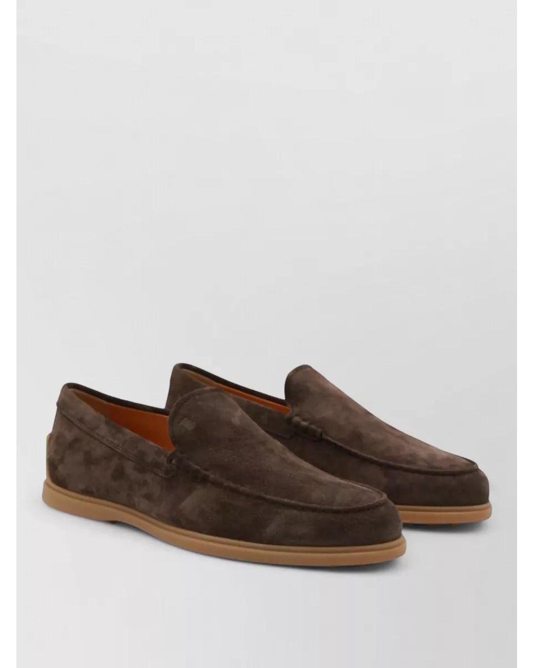 Tod's Brown Suede Leather Loafers for men
