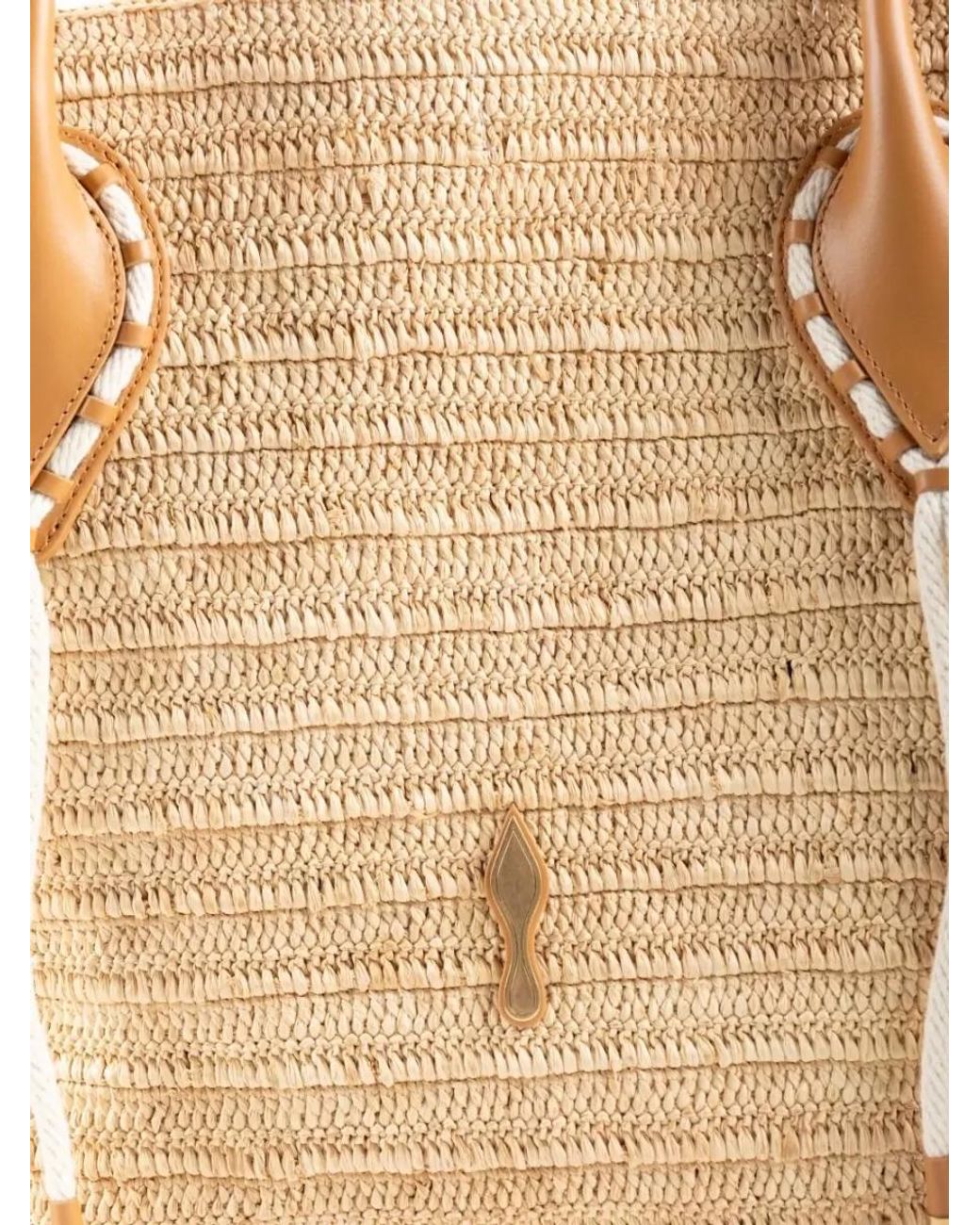 Christian Louboutin Natural Venus Large Raffia Beach Bag