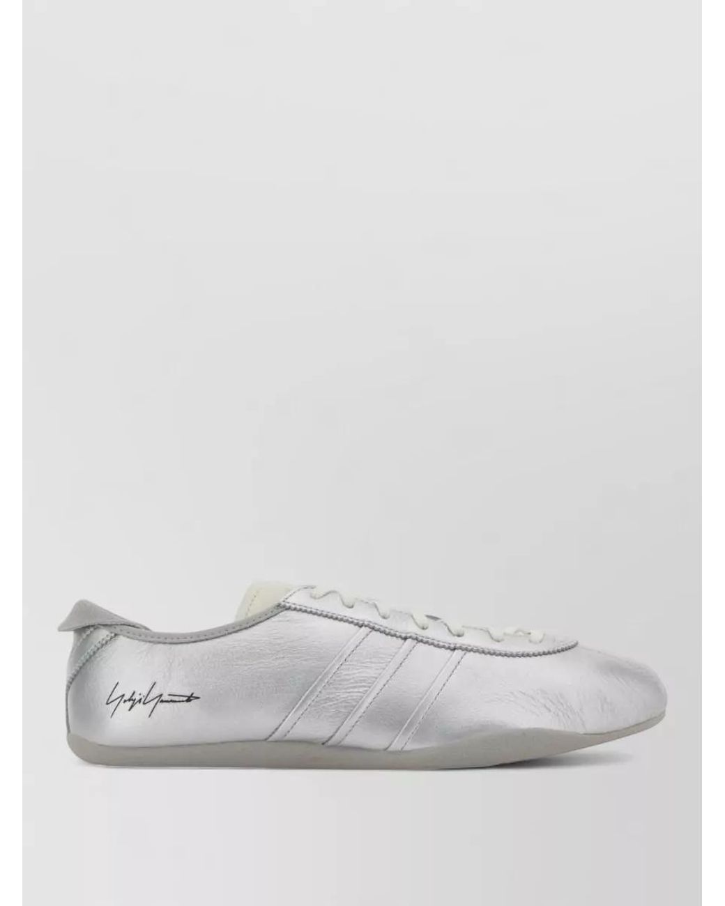 Y-3 White Leather Sneakers
