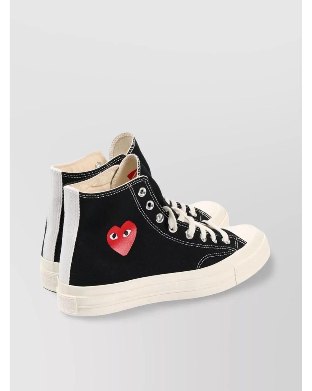 Comme des Garçons Black Canvas High-Top Sneakers