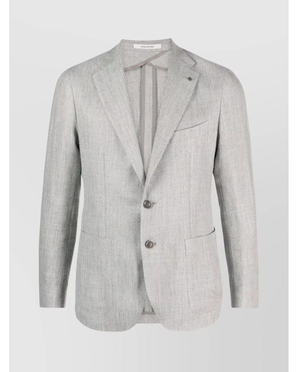 Tagliatore Gray Silk Linen Montecarlo Suit for men
