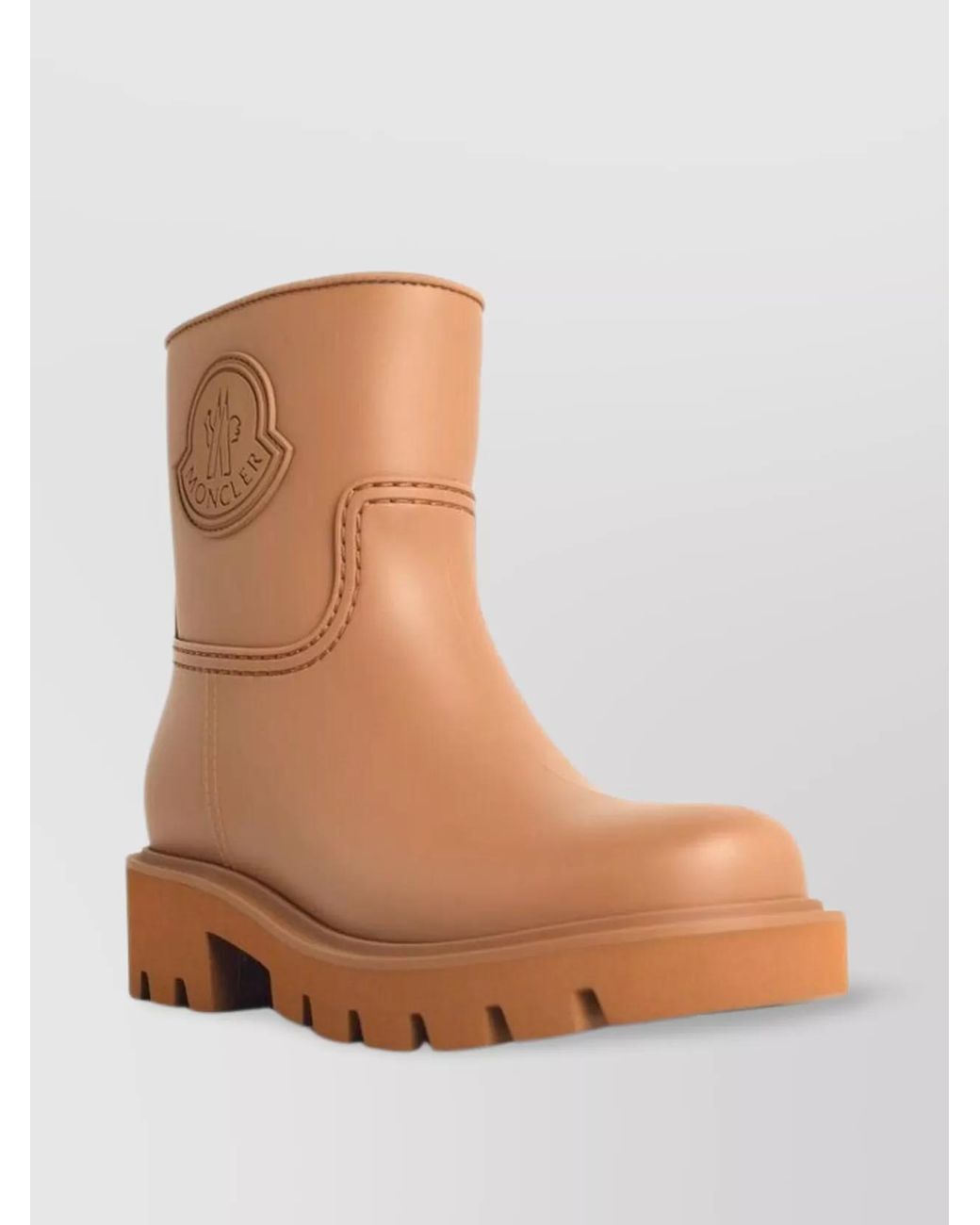 Moncler Brown Rain Boots