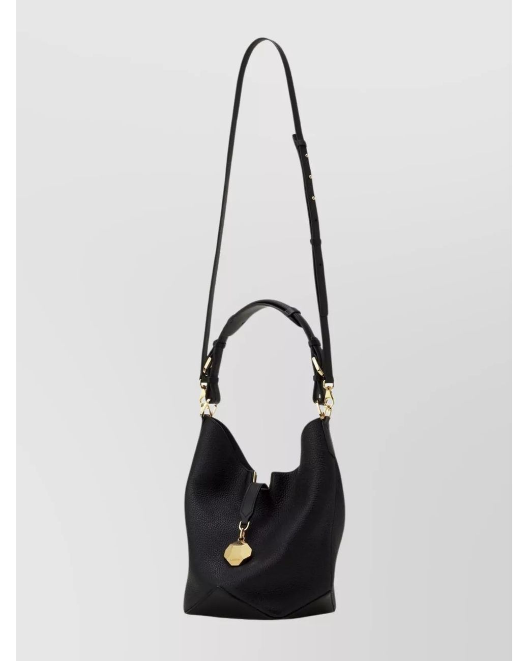 Lanvin Black Calf Leather Shoulder Bag