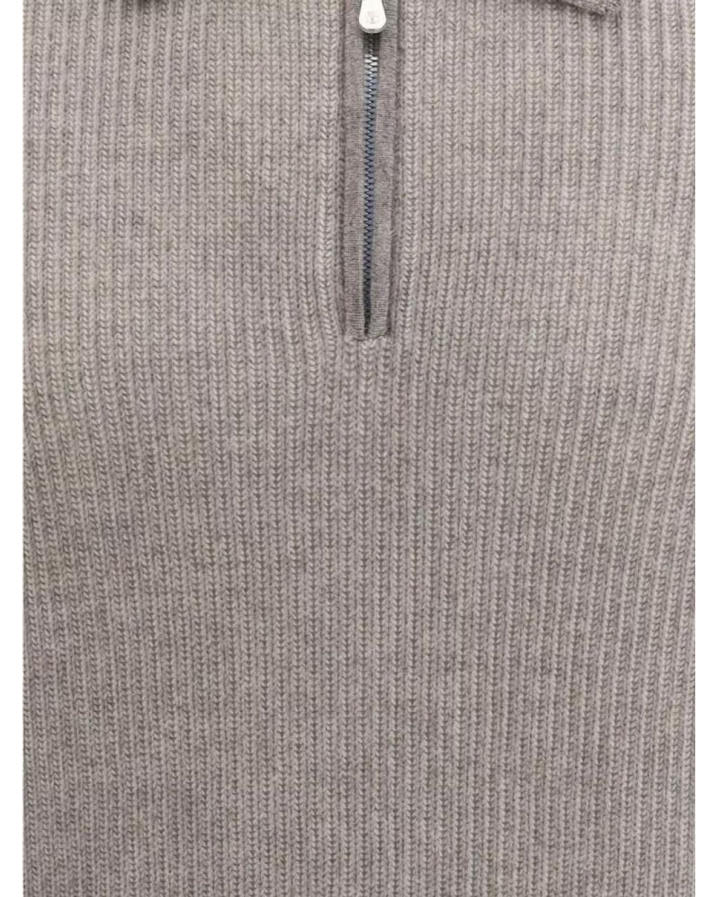 Brunello Cucinelli Gray Cashmere Tank Top for men