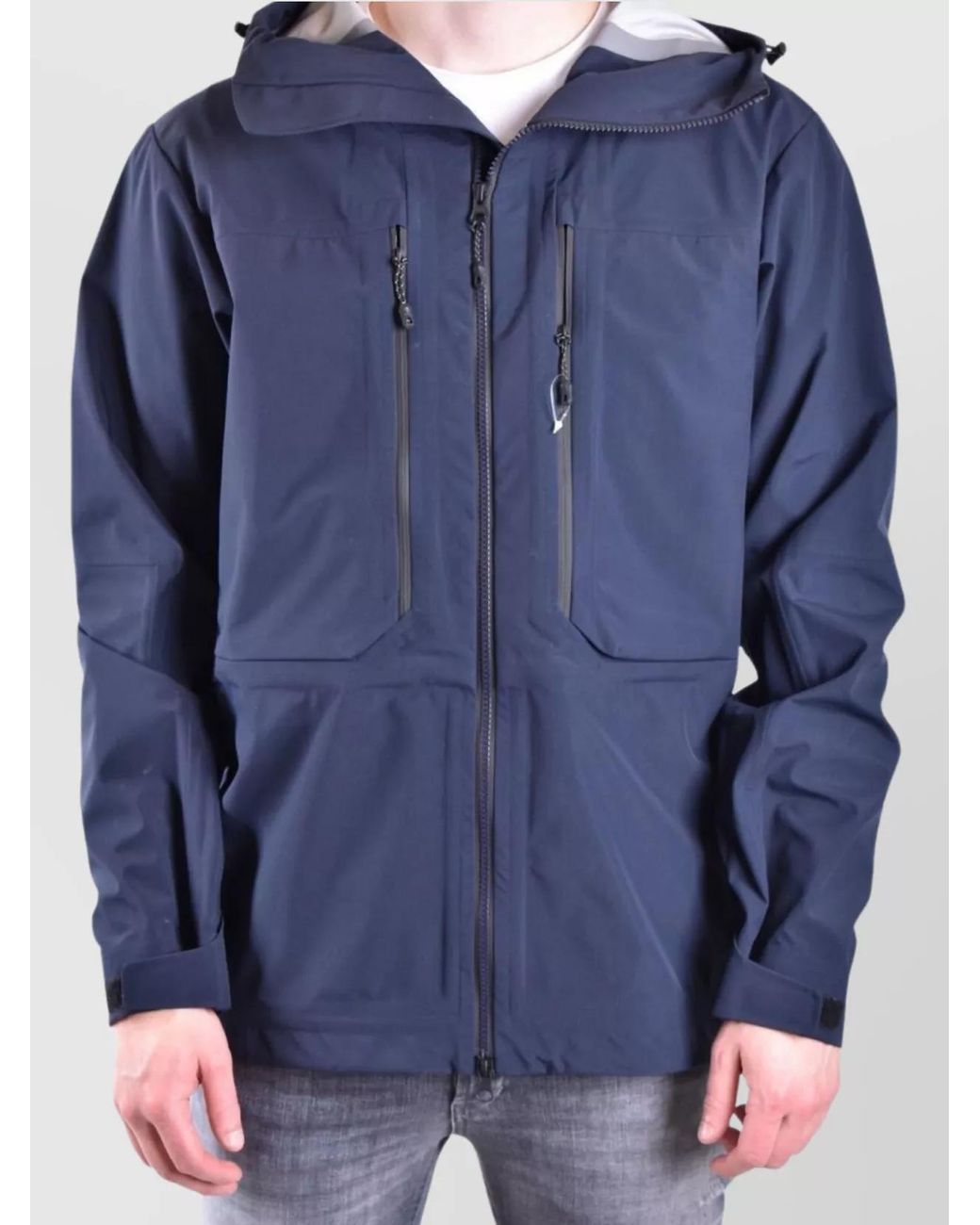 Paul & Shark Blue Hooded Jacket for men