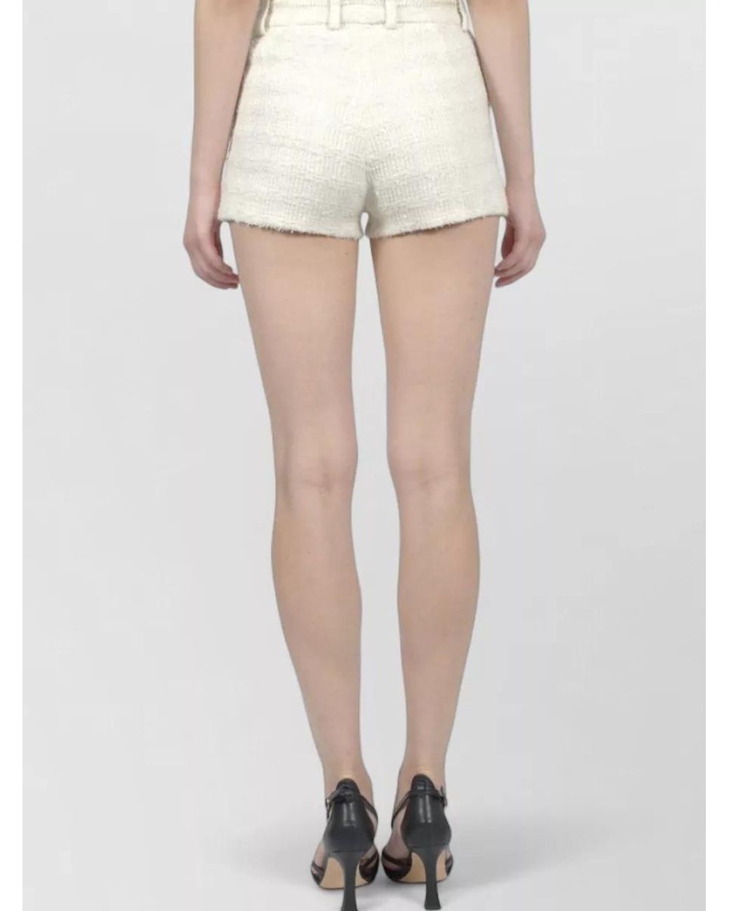 Gucci Natural High-Rise Tailored Trousers