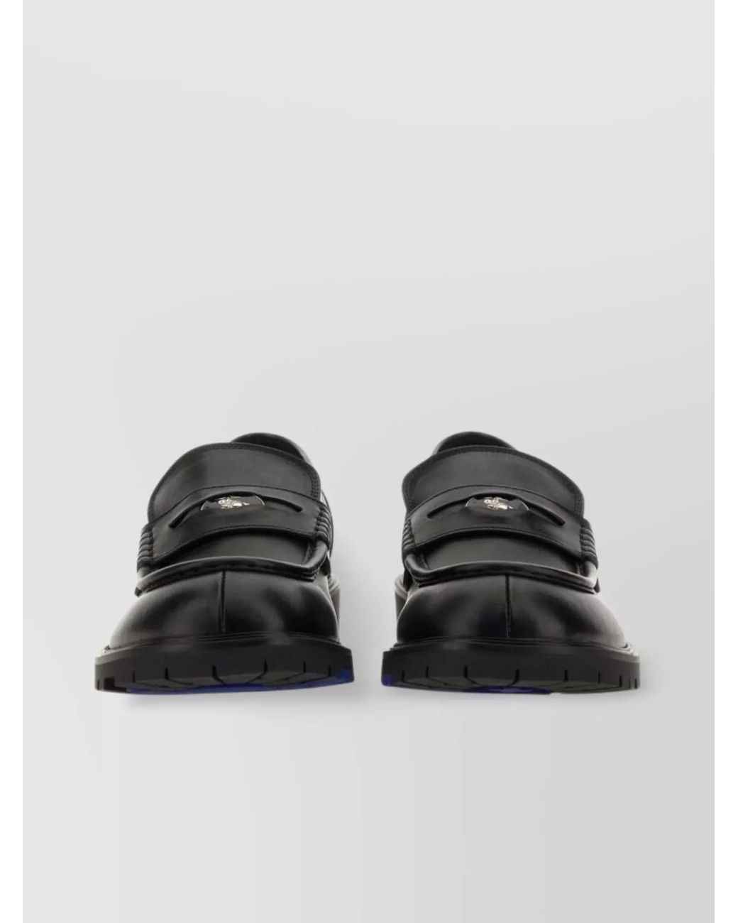 Burberry Black Leather Rogue Loafers for men