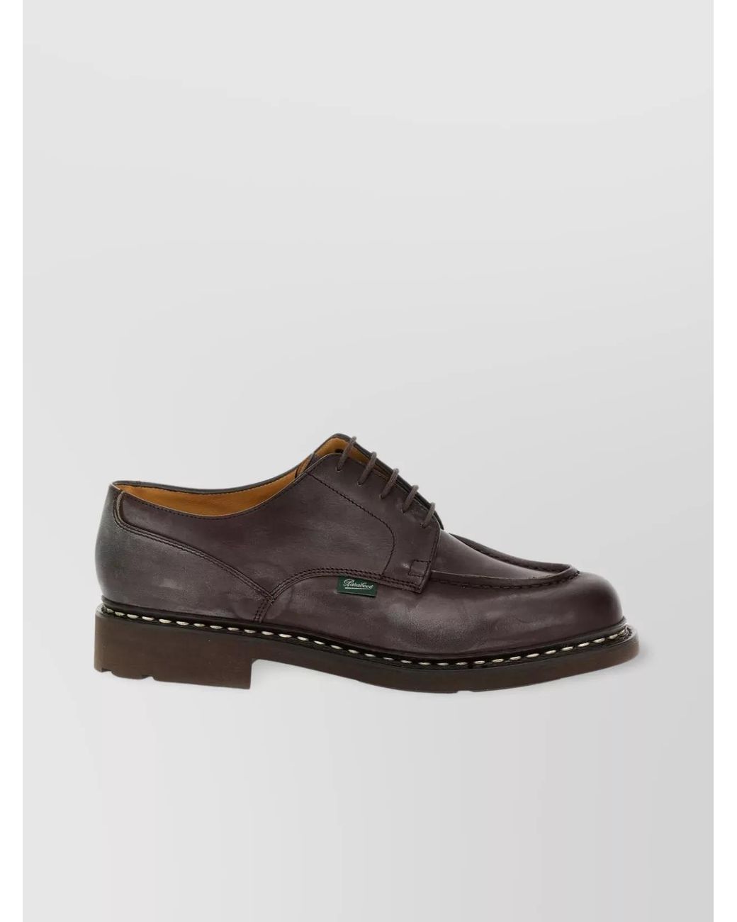 Paraboot Brown Leather Derby Shoes for men