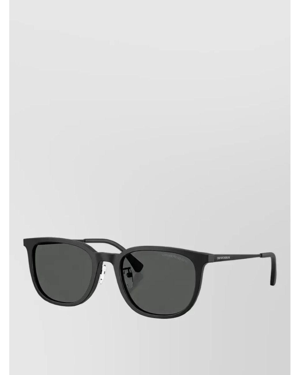 Emporio Armani Gray Square Frame Sunglasses