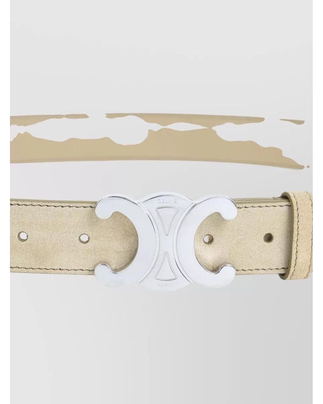 Céline Multicolor Suede Leather Mid-Rise Belt