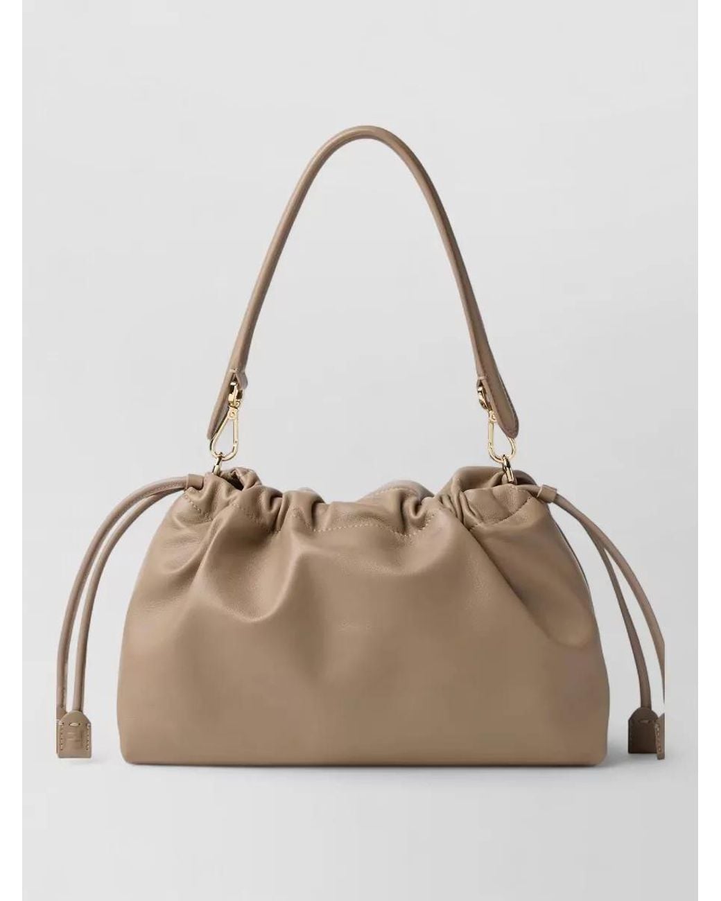 Fendi Natural Baguette Large Leather Shoulder Bag