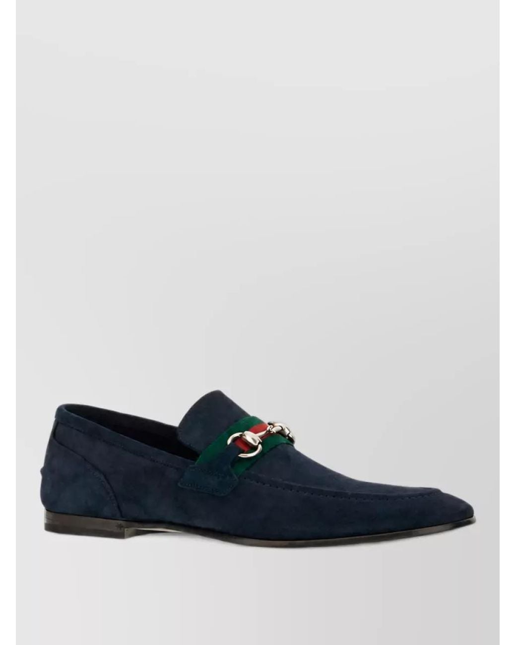Gucci Blue Suede Leather Monk Shoes for men