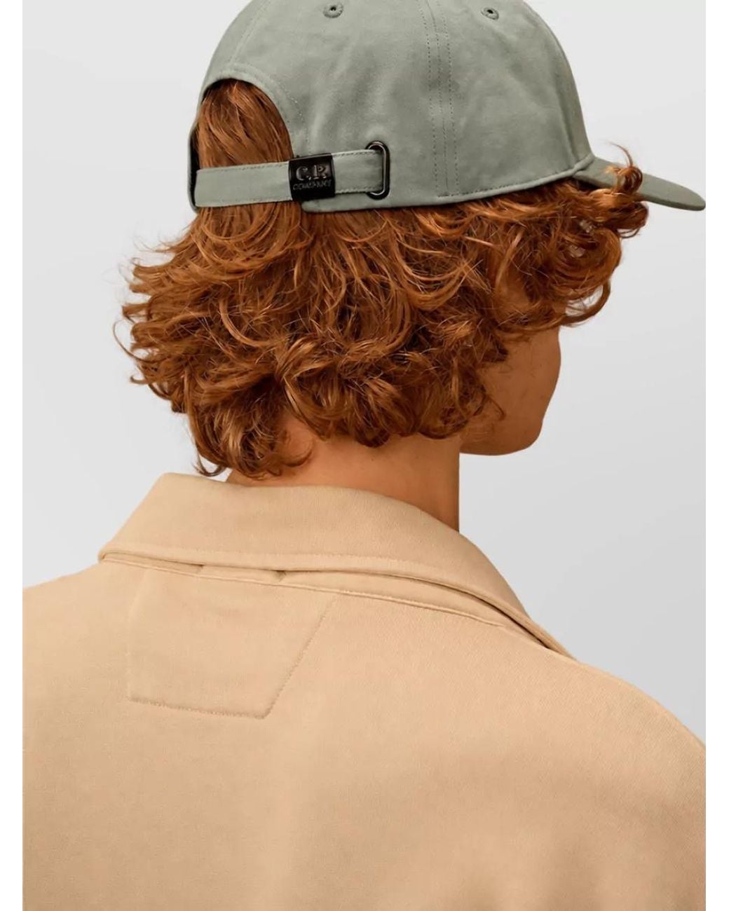 C P Company Green Cotton Cap for men