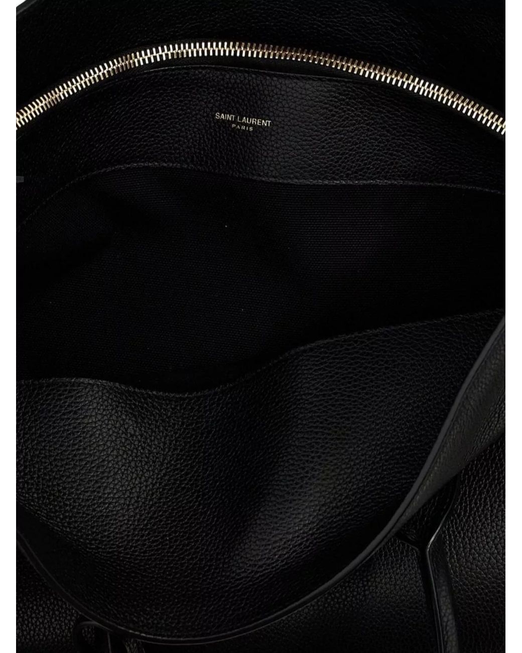Saint Laurent Black Sac De Jour Large Leather Tote Bag