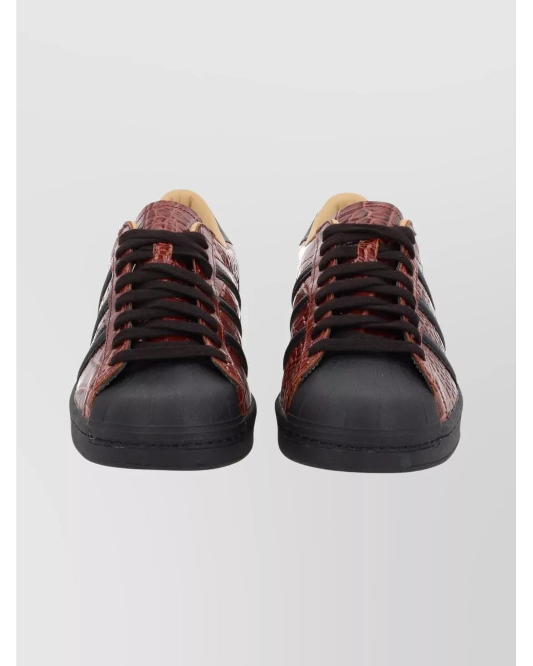 Adidas Originals Black Leather Low-Top Sneakers