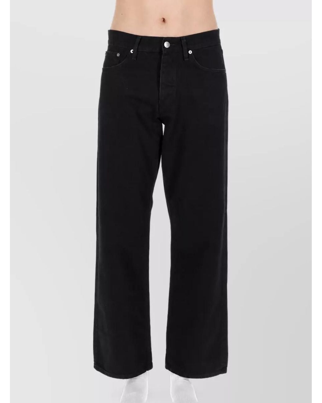 sunflower Black Relaxed-Fit Straight-Leg Jeans for men