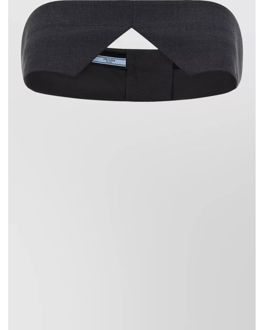 Prada Black Off-The-Shoulder Cropped Top