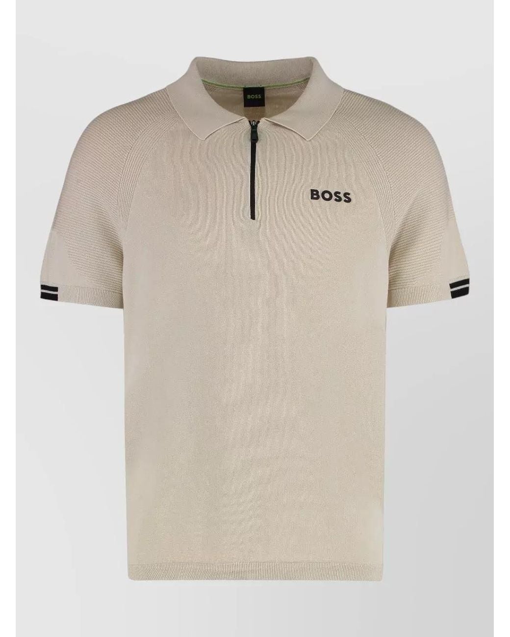 Boss Natural Slim-Fit Short-Sleeve Polo Shirt for men