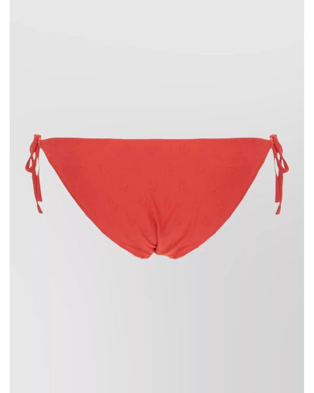 Polo Ralph Lauren Red Stretch Nylon Bikini Bottoms