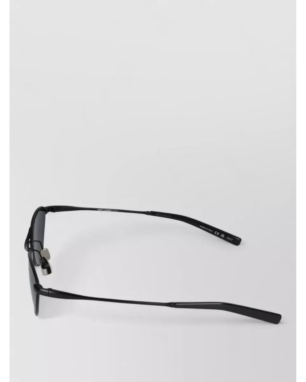 Saint Laurent Gray Metal Sunglasses