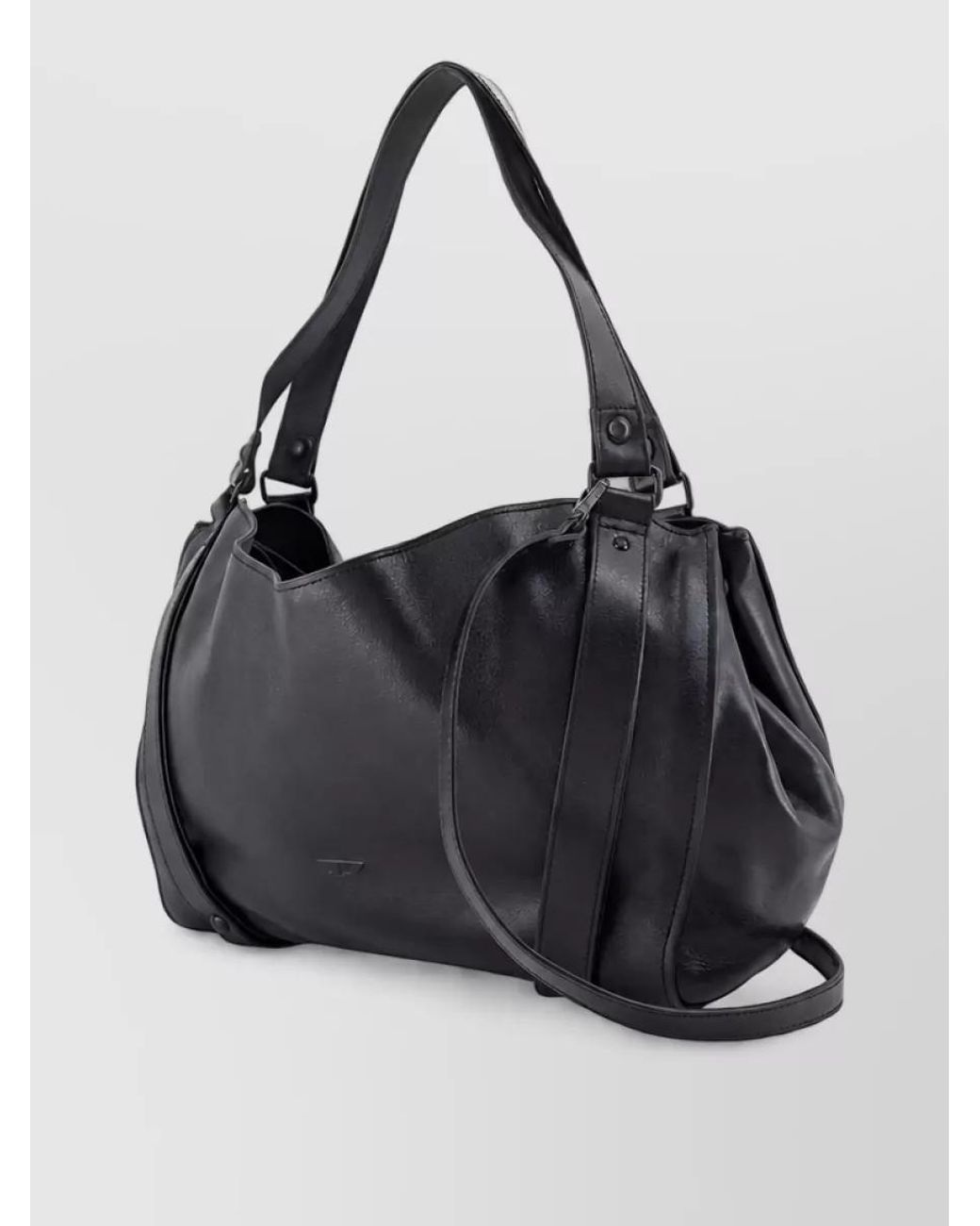 DIESEL Black Leather Shoulder Bag