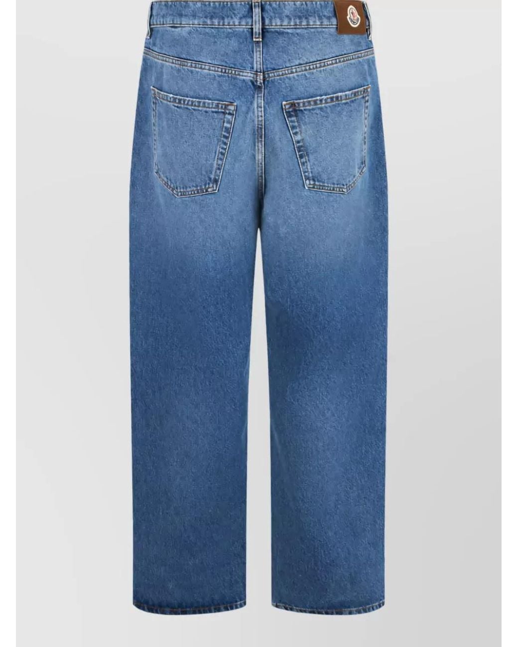 Moncler Blue Straight-Leg Jeans for men