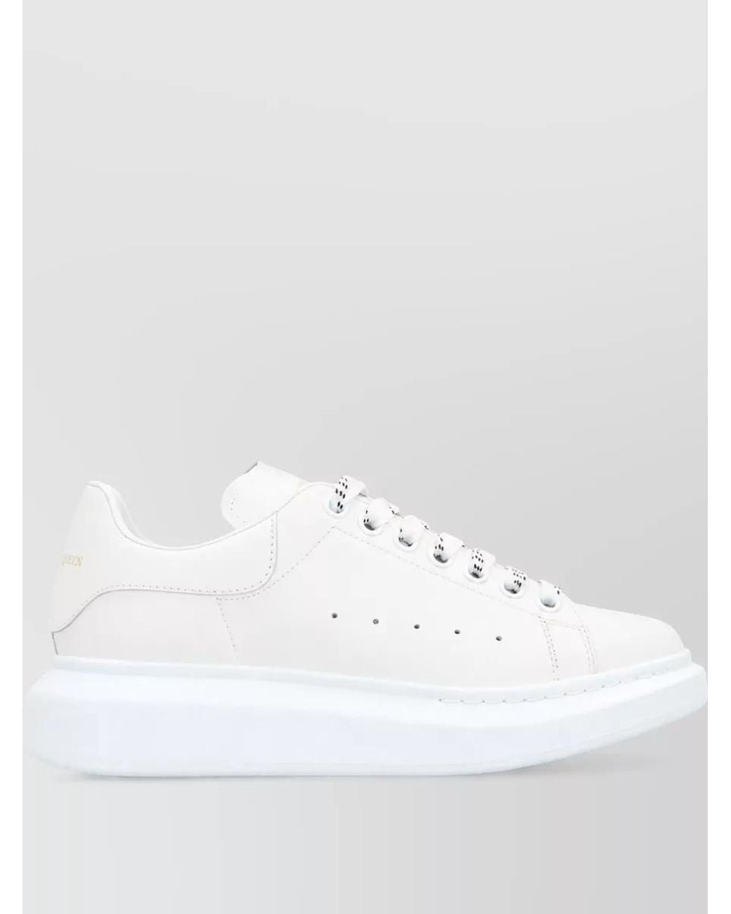 McQueen White Leather Chunky Sneakers