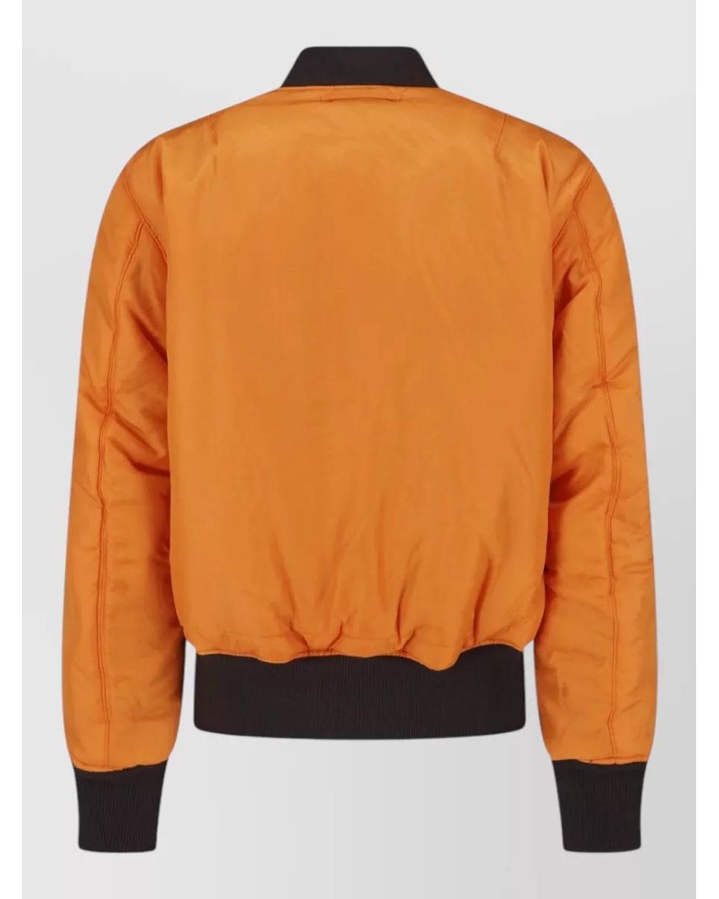 Alpha Industries Orange Nylon Reversible Puffer Jacket for men