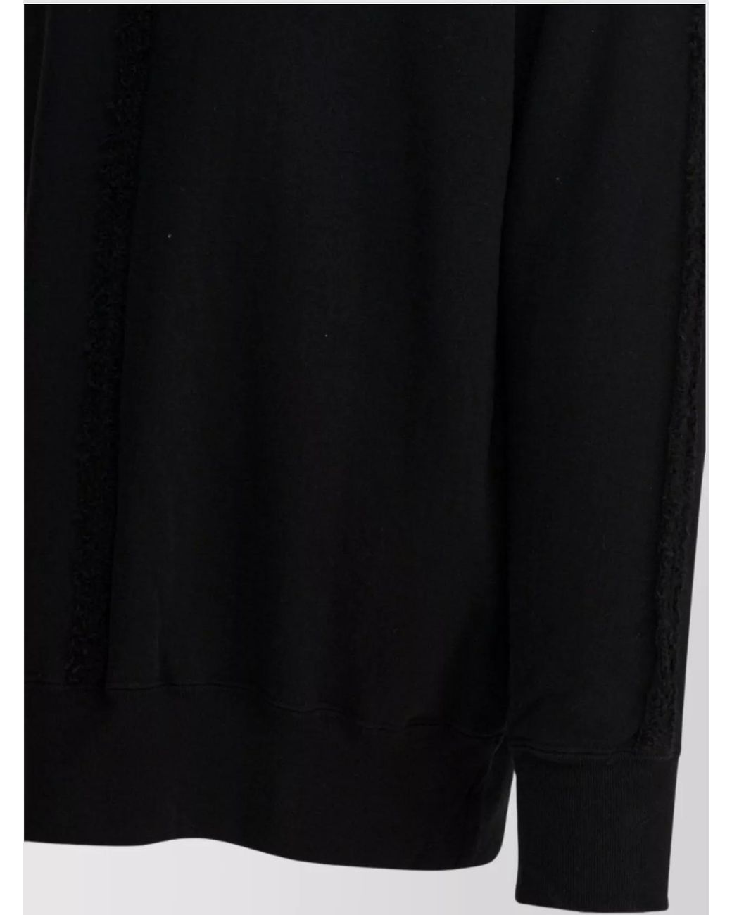 Comme des Garçons Black Cotton Crewneck Sweatshirt for men