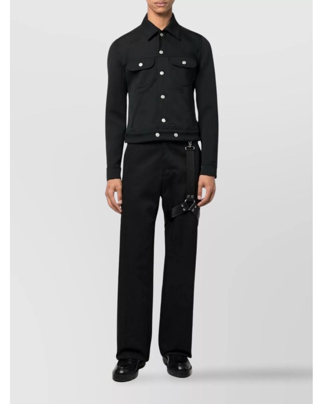 Courreges Black Single-Breasted Blazer for men