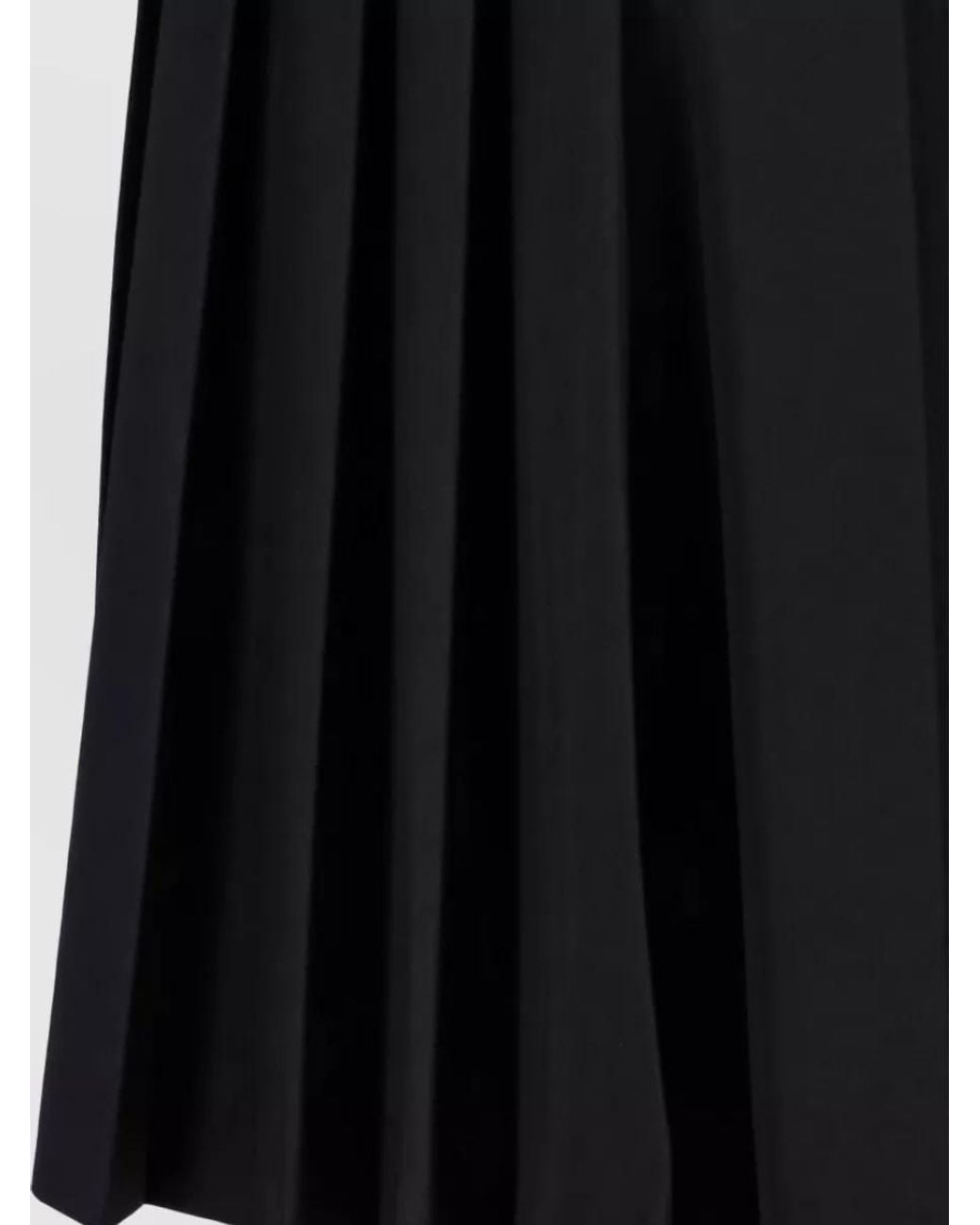 DUNST Blue Knee-Length Pleated Skirt