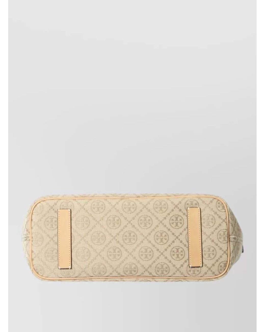 Tory Burch Natural T Monogram Small Tote Bag