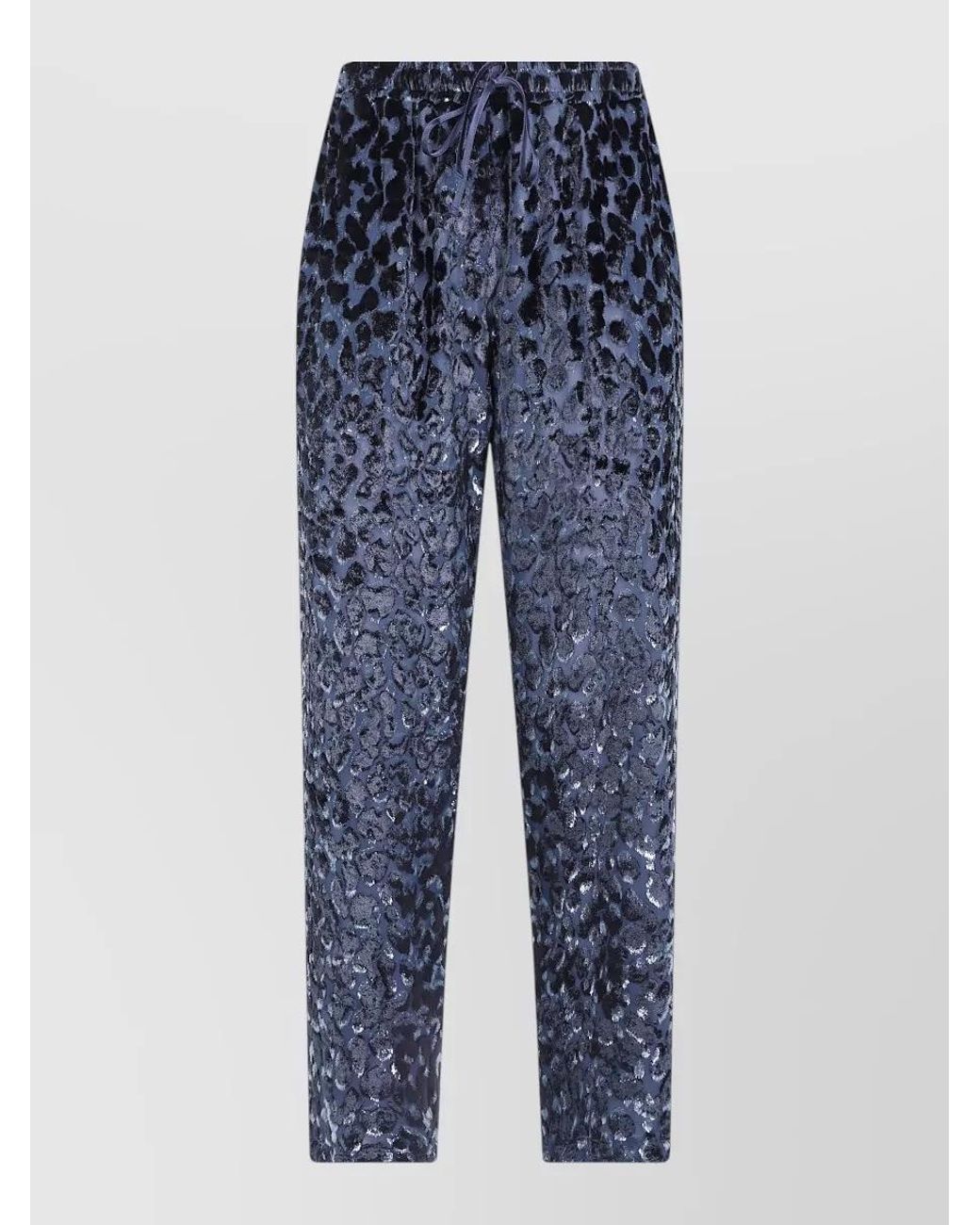 Pierre Louis Mascia Blue Silk Trousers