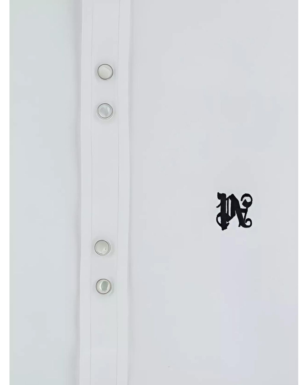 Palm Angels White Cotton Shirt for men