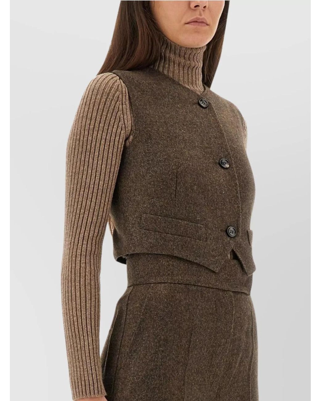 Max Mara Multicolor Wool Vest