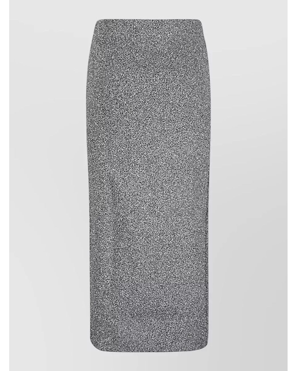 Circus Hotel Gray Viscose Midi Skirt