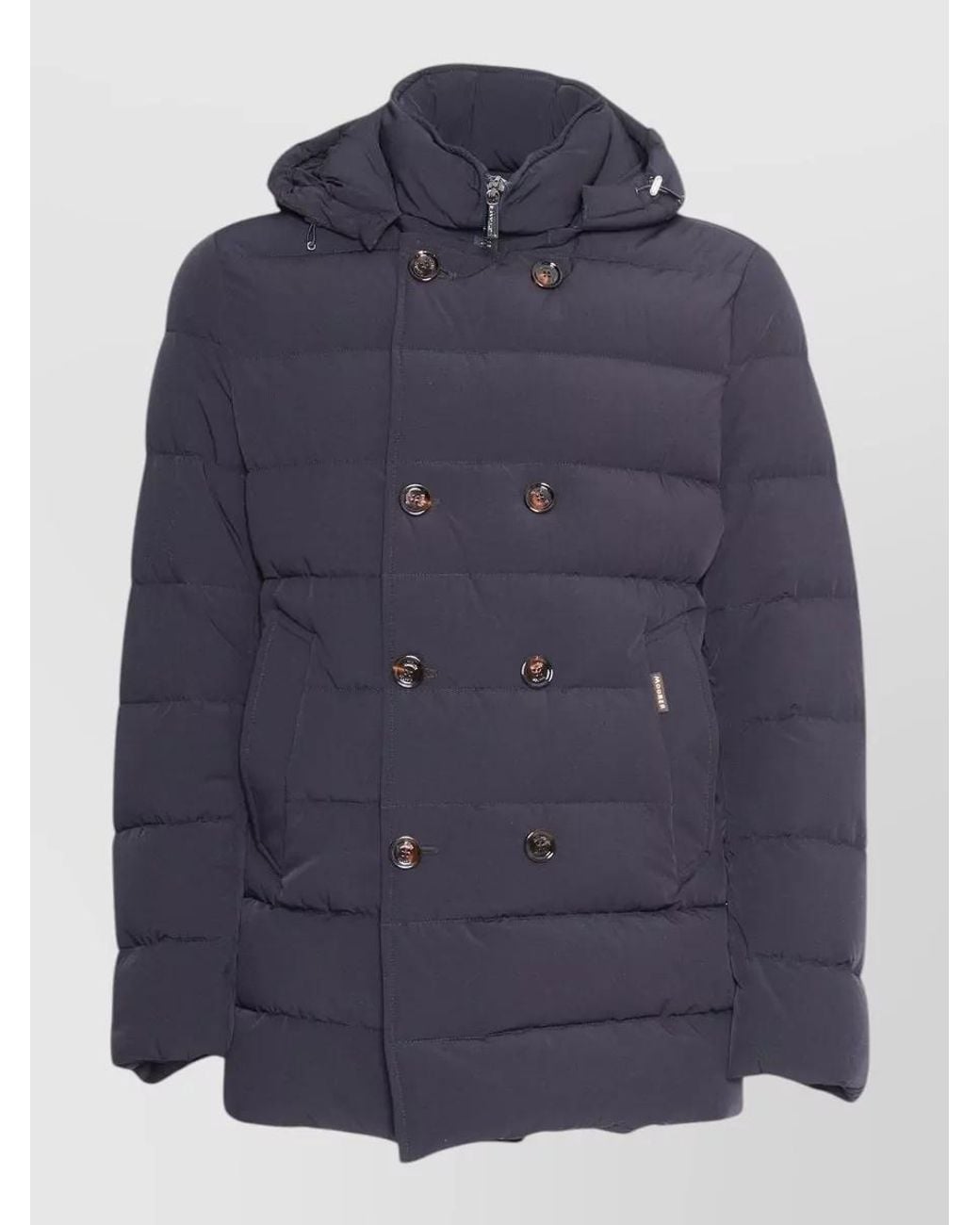 Moorer Blue Down Puffer Coat for men