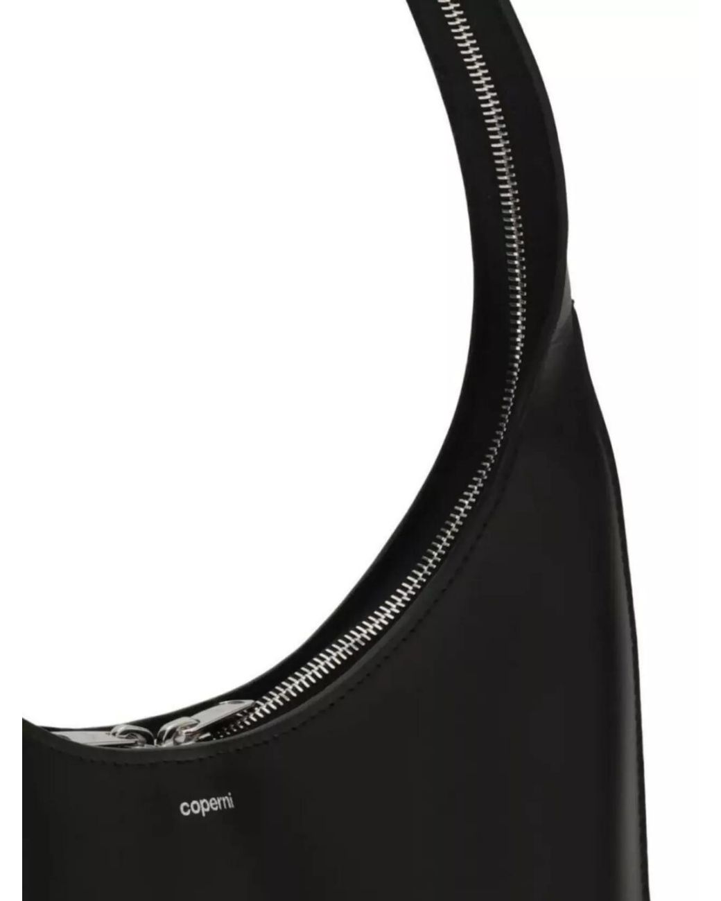Coperni Black Swipe Medium Leather Shoulder Bag