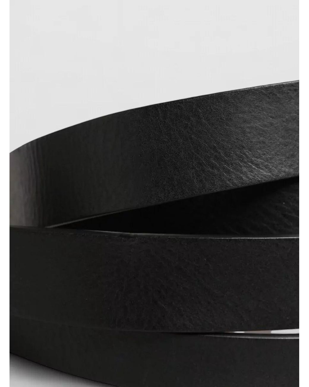 Dolce & Gabbana Black Leather Double Strap Belt for men