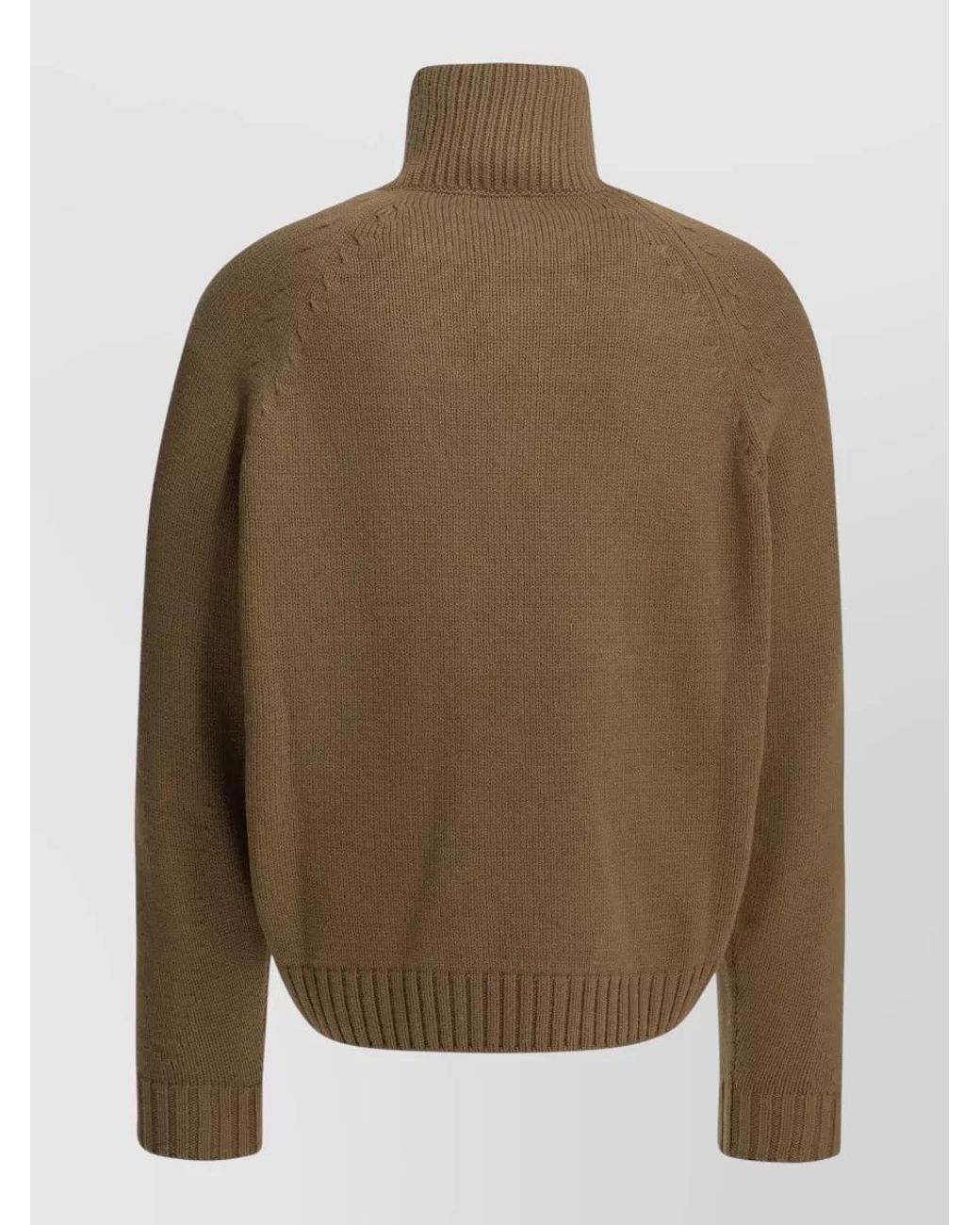 Tom Ford Green Cashmere Wool Half-Zip Jumper for men