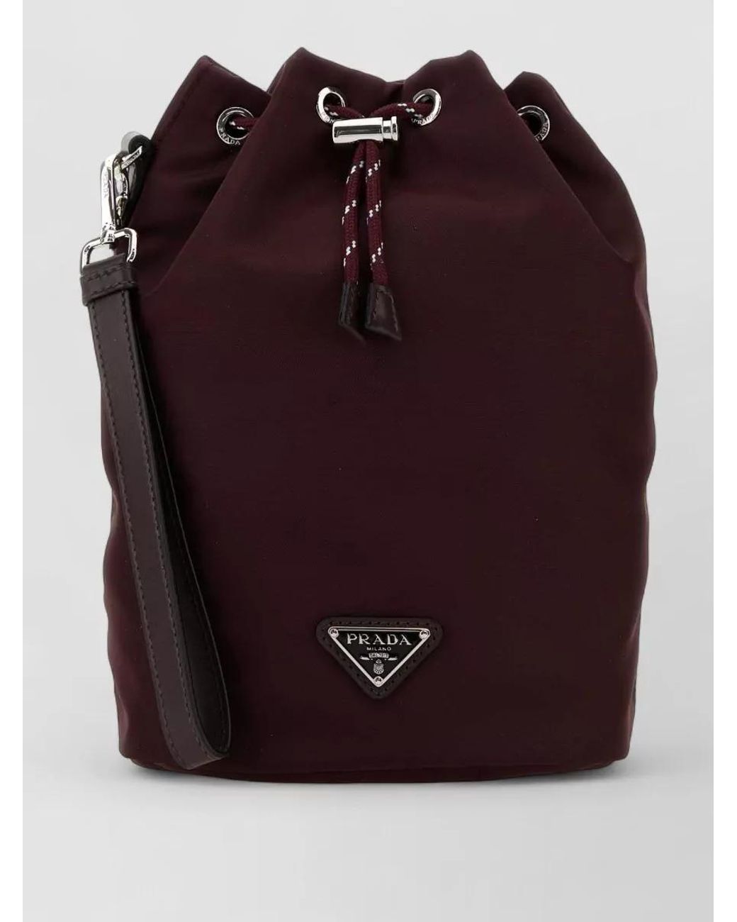 Prada Red Fabric Clutch Bag Wrist Strap Eyelets for men