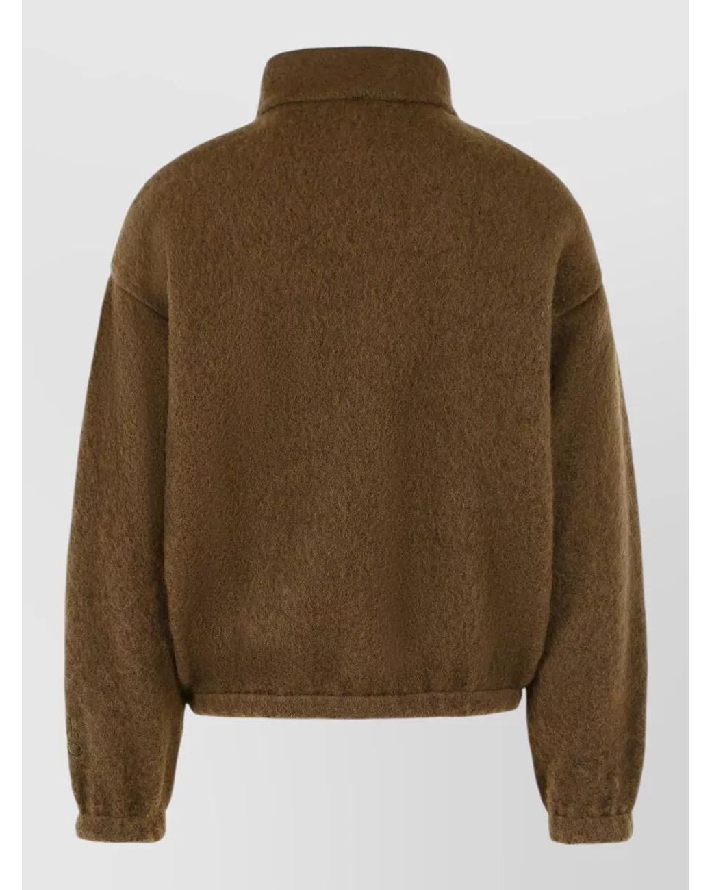 Jil Sander Brown Wool Fleece Jacket for men