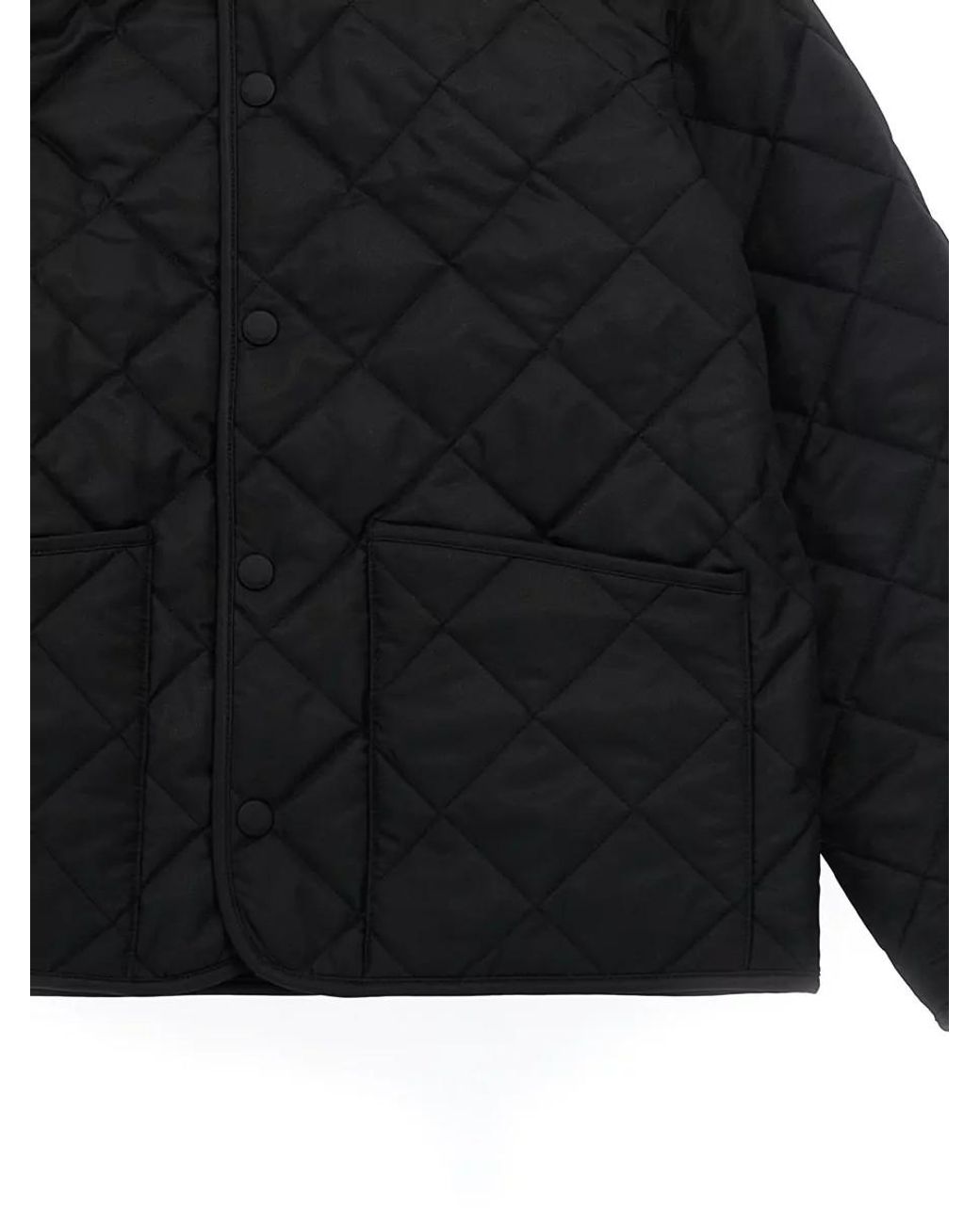 Burberry Black Quilted Single-Breasted Jacket