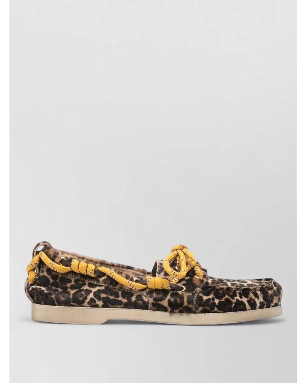 Golden Goose Deluxe Brand Multicolor Leopard-Print Leather Loafers