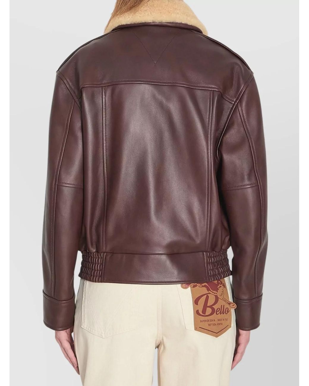 Bottega Veneta Brown Aviator Jacket