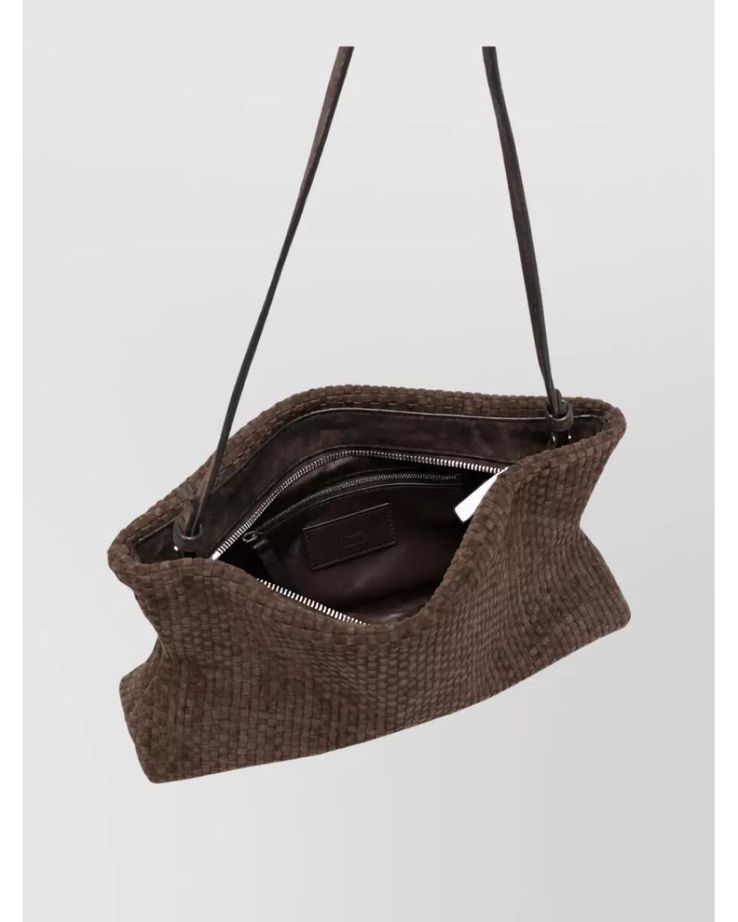 Marsèll Brown Leather Braided Shoulder Bag